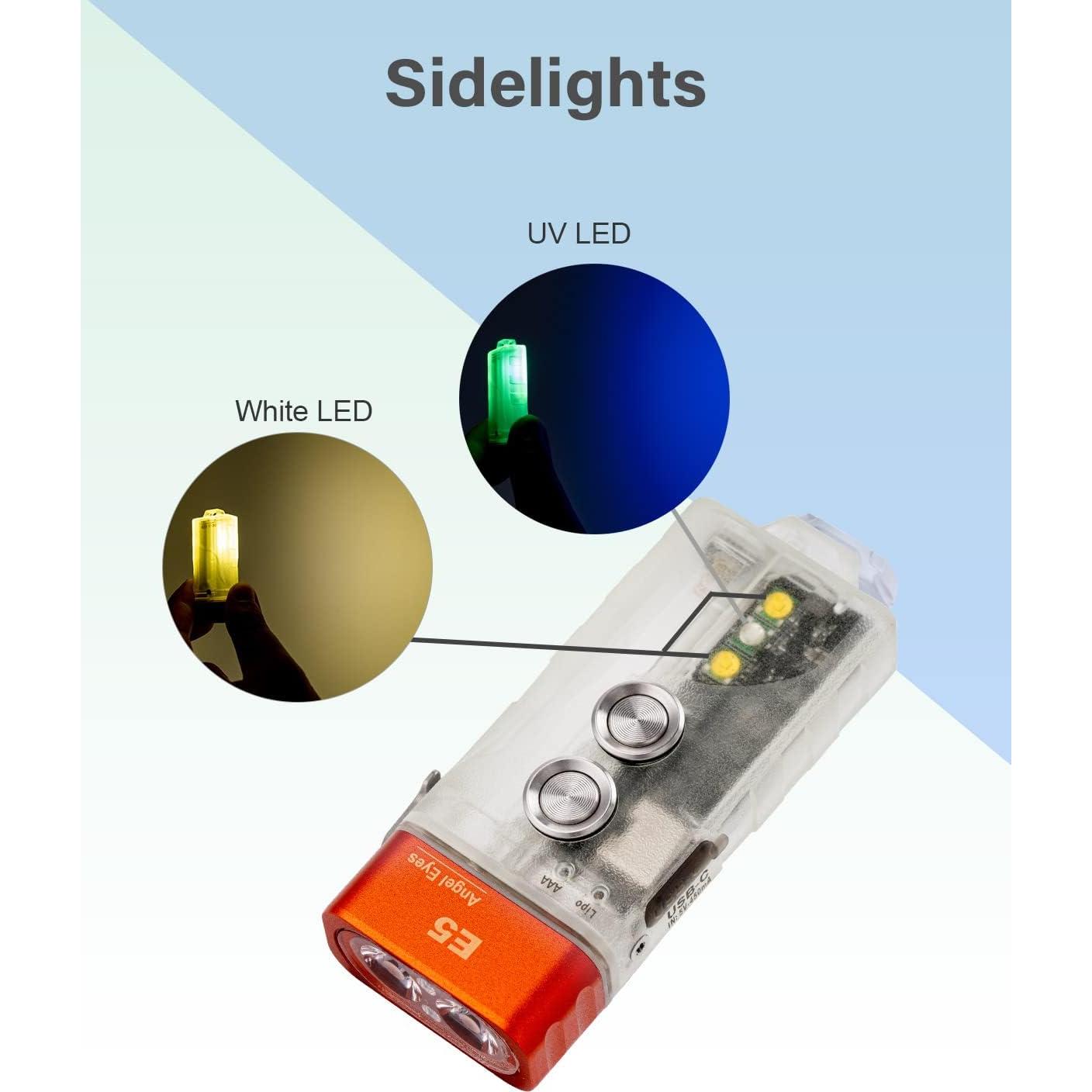 Linterna de Llavero RovyVon E5 700 Lúmenes Recargable USB-C