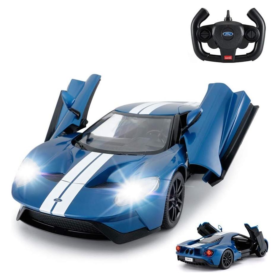 Coche RC Rastar Ford GT 1/14 Azul Control Remoto