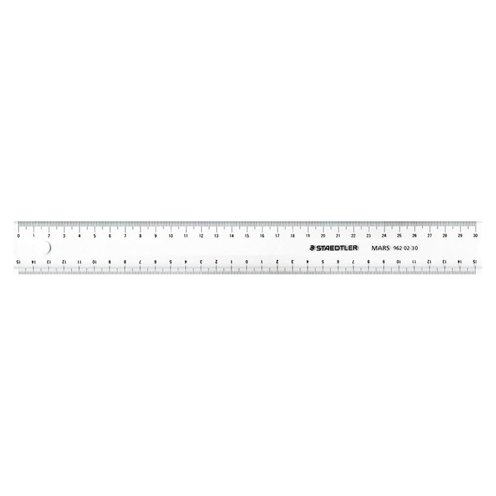 Regleta Staedtler 962 02-30 con Línea de Surco 30 cm