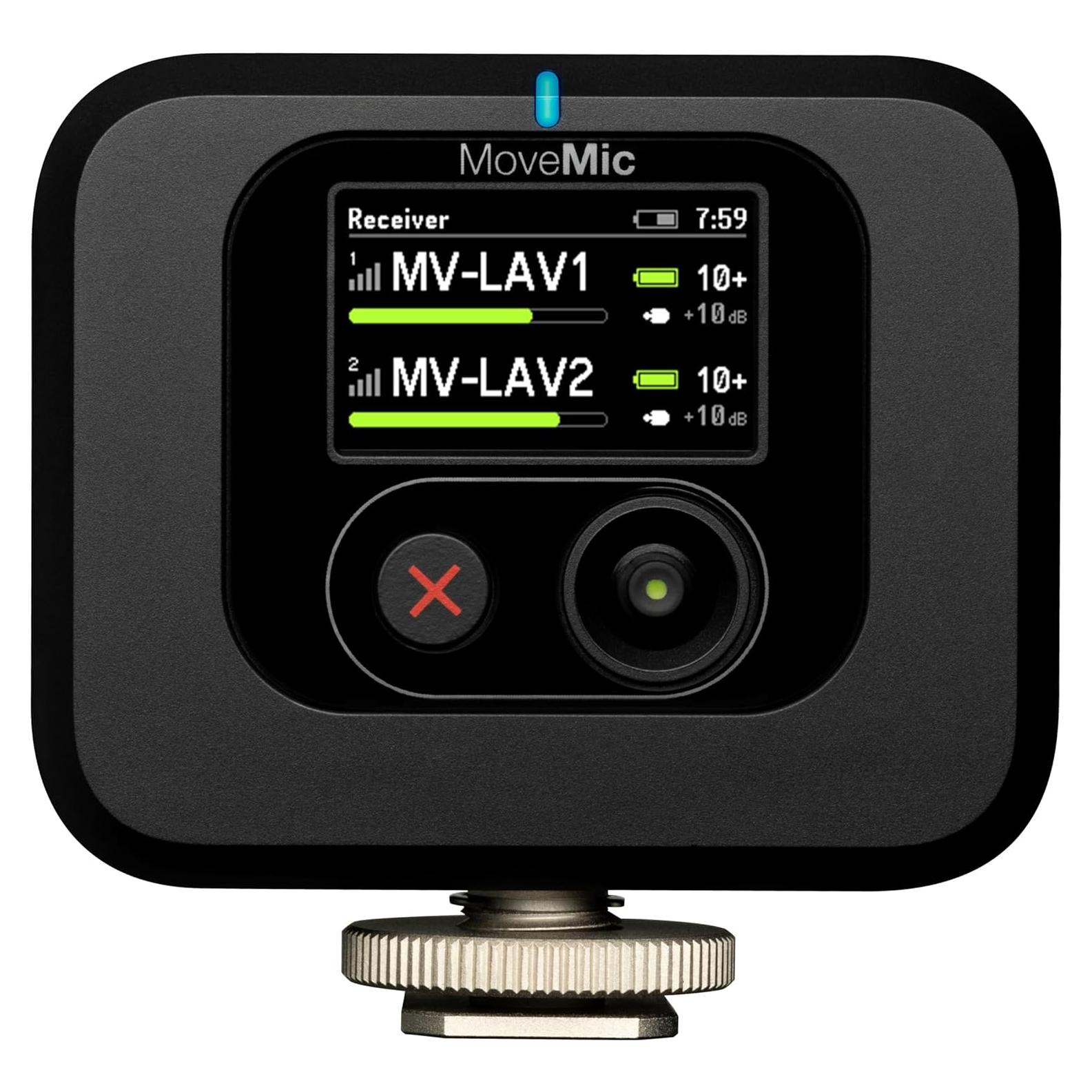 Receptor MoveMic Shure MV-R-Z7 para Cámaras DSLR y Móviles