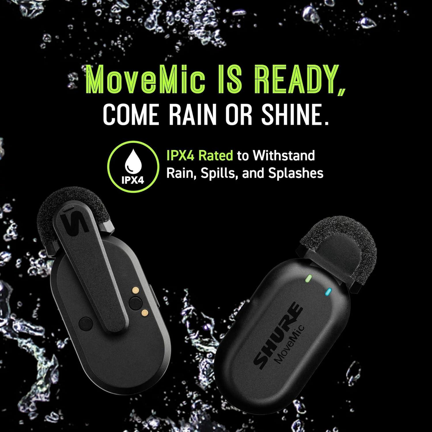 Receptor MoveMic Shure MV-R-Z7 para Cámaras DSLR y Móviles