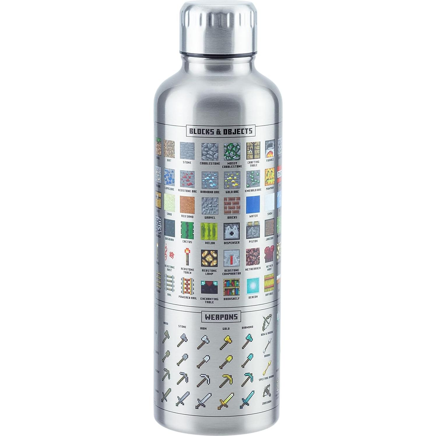 Botella de Agua de Metal Minecraft Paladone 500ml