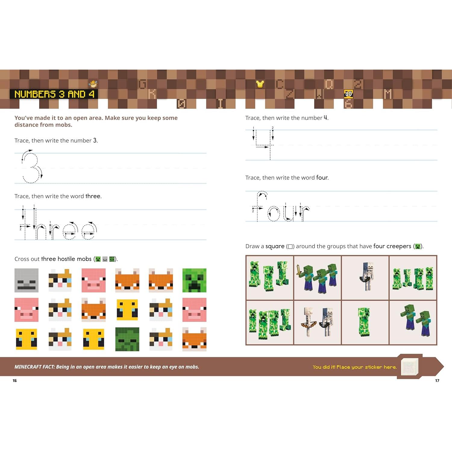Official Minecraft Workbook: Kindergarten (Minecraft Workbooks)