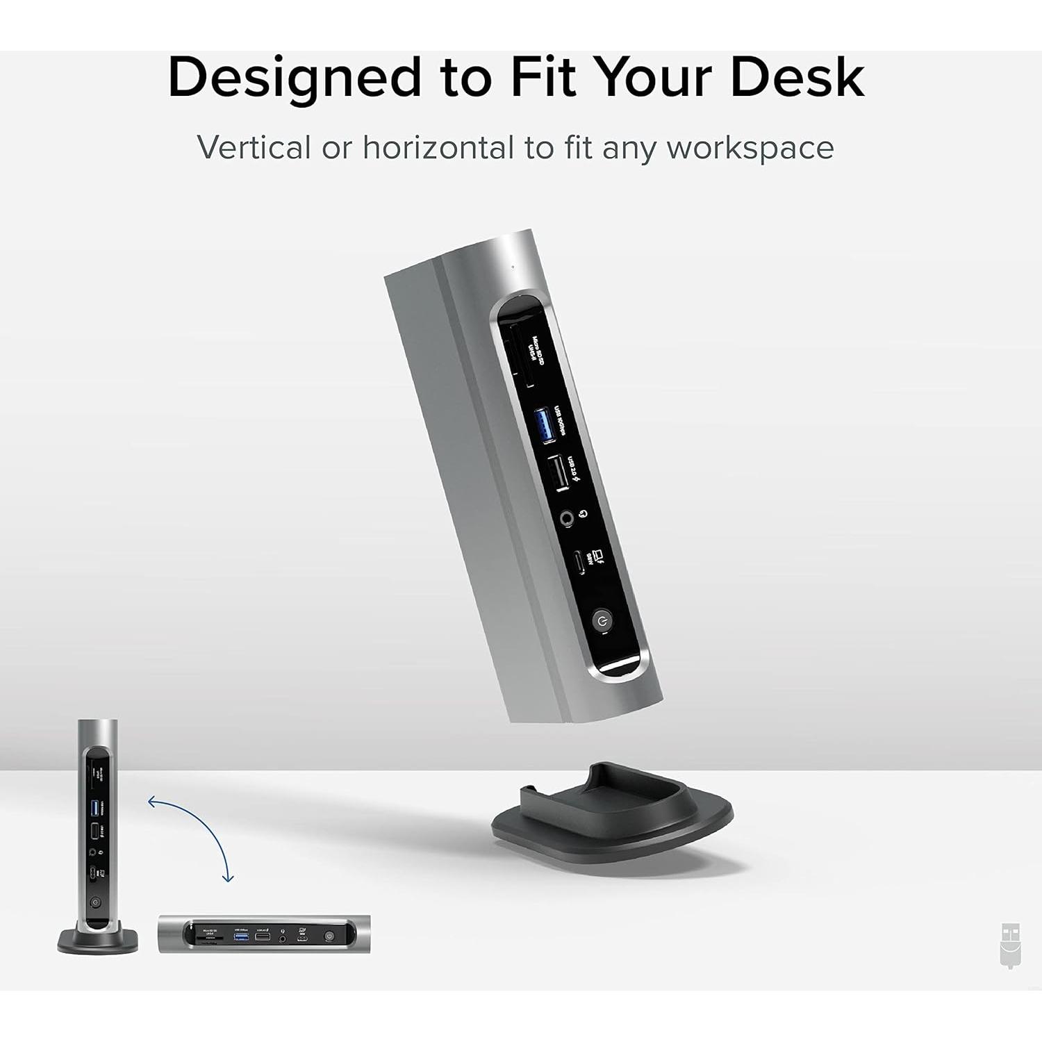 Dock Plugable 16-en-1 Thunderbolt 4 Doble Monitor 4K 100W