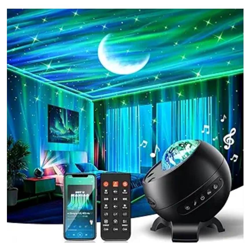 Proyector de Estrellas Luz Galáctica TK.CO. WH-E12A 21 Colores