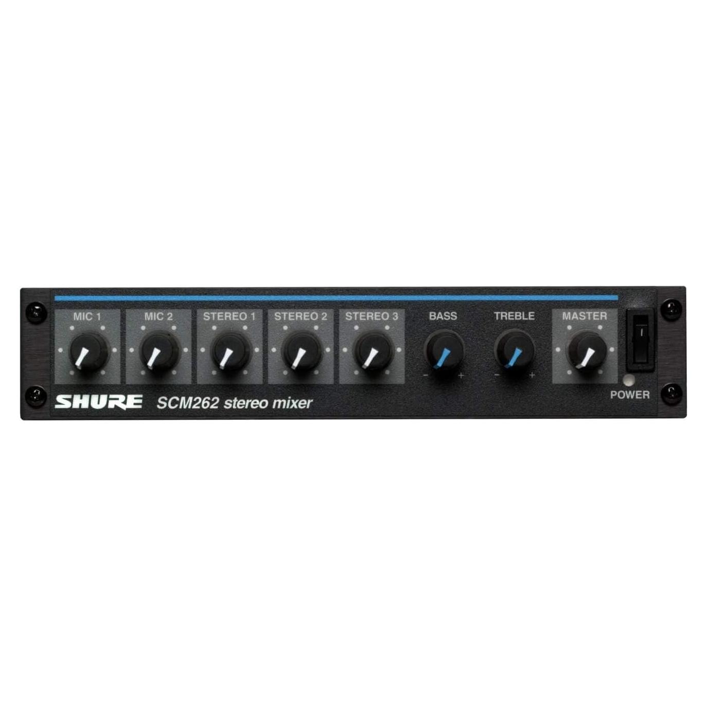 Mezclador de Micrófono Estéreo Shure SCM262 5 Canales 12V