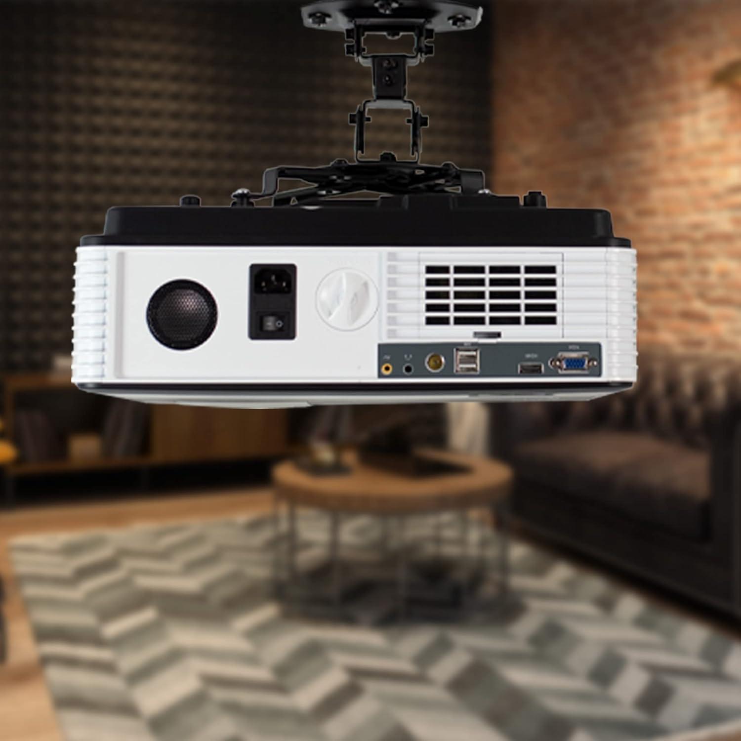 Soporte de Proyector de Techo VIVO MOUNT-VP01B Ajustable Negro