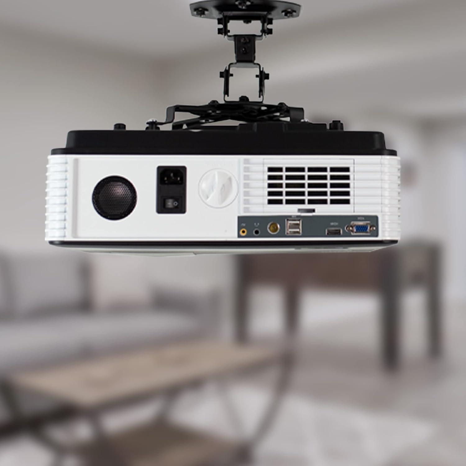 Soporte de Proyector de Techo VIVO MOUNT-VP01B Ajustable Negro