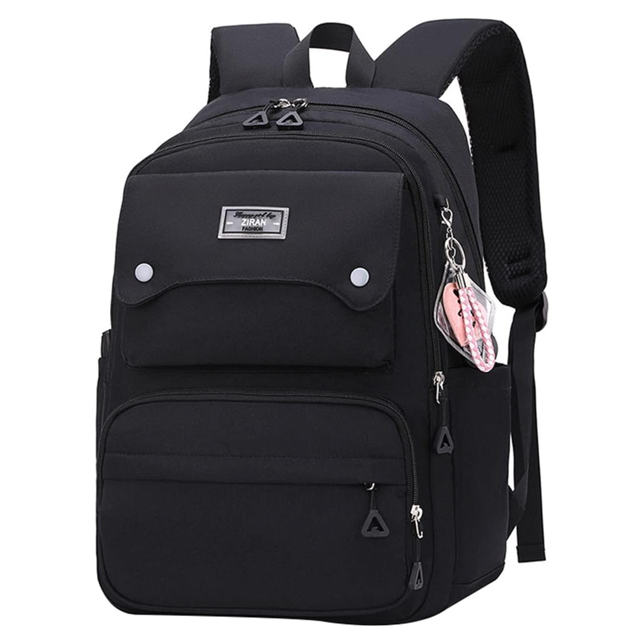 Mochila Escolar Casual JiaYou para Niñas 26L Negra