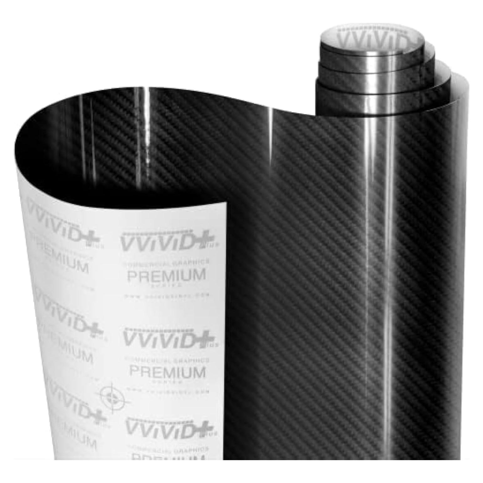 Vinilo Envoltura Fibra de Carbono Brillante VViViD 0.15m x 1.52m