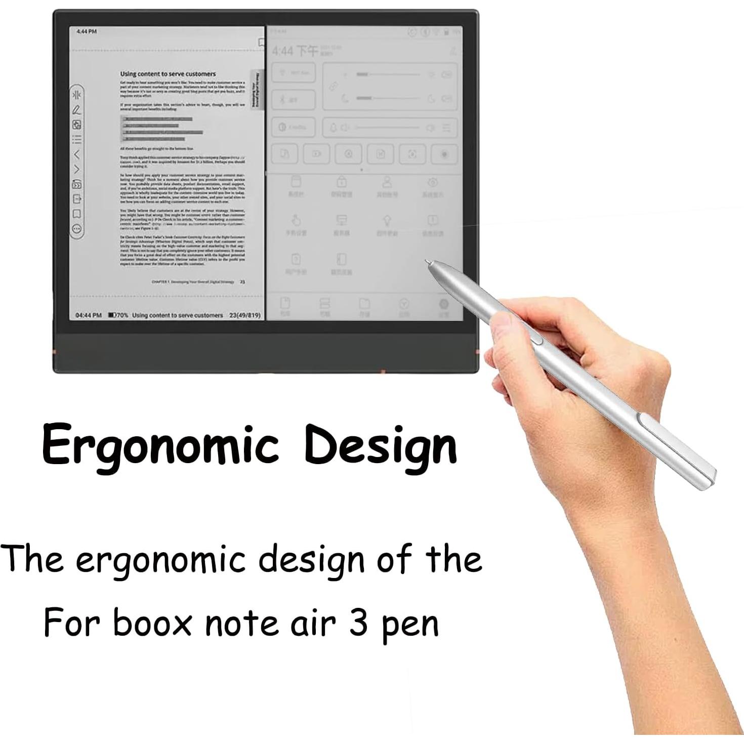 Bolígrafo Stylus Plata CaoXiong Compatible con BOOX Note Air 3