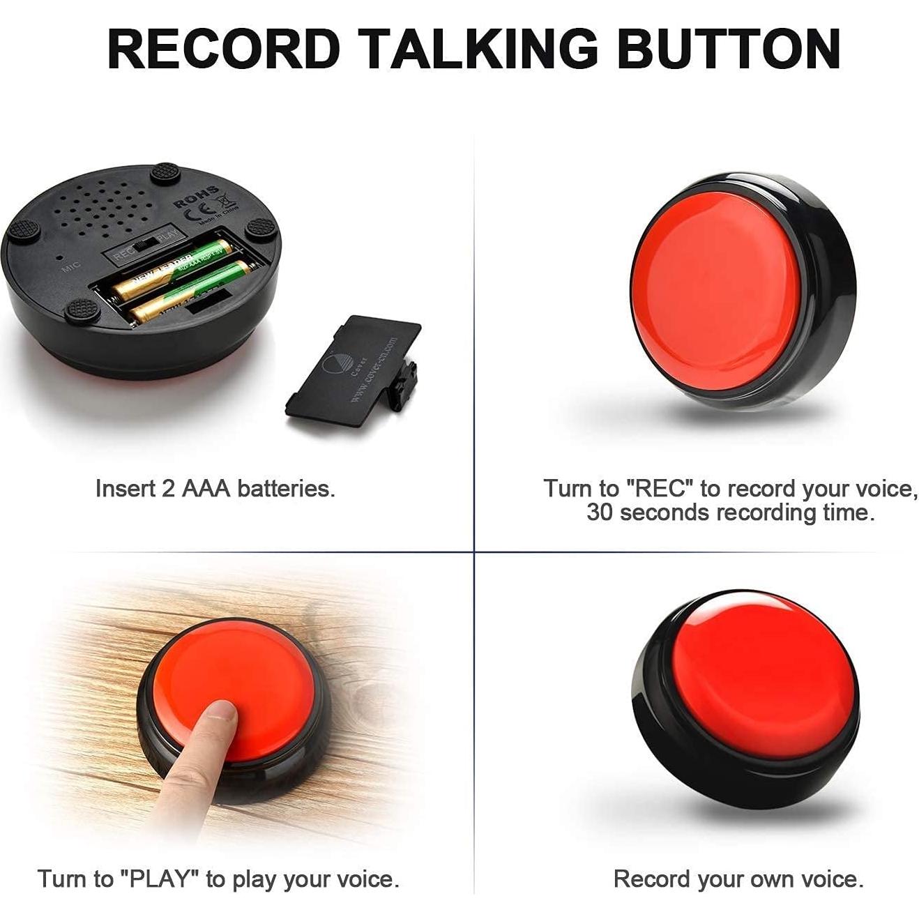 Botón Grabable de Voz Changhe M5 - 30 Segundos Rojo