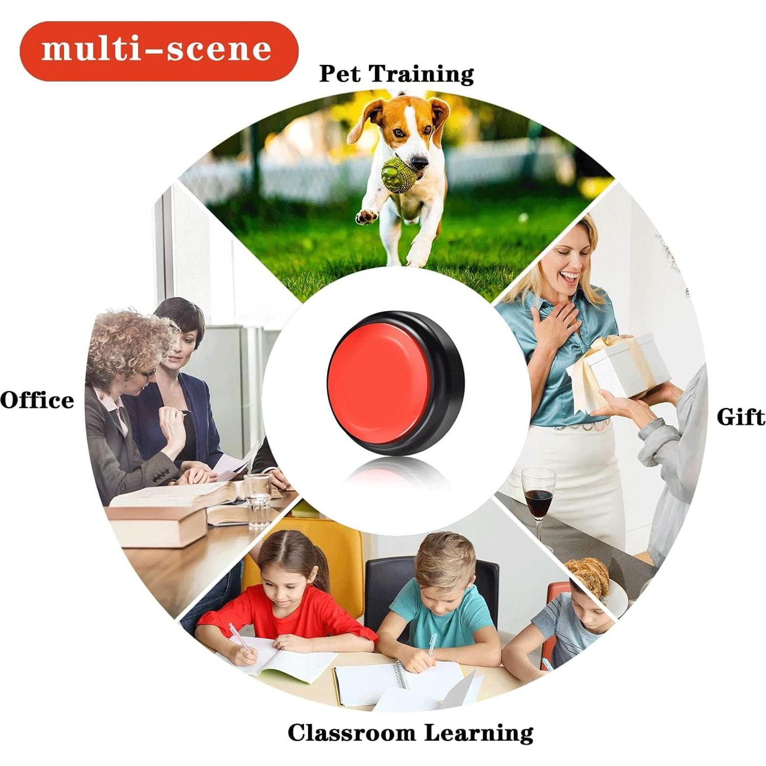 Botón Grabable de Voz Changhe M5 - 30 Segundos Rojo