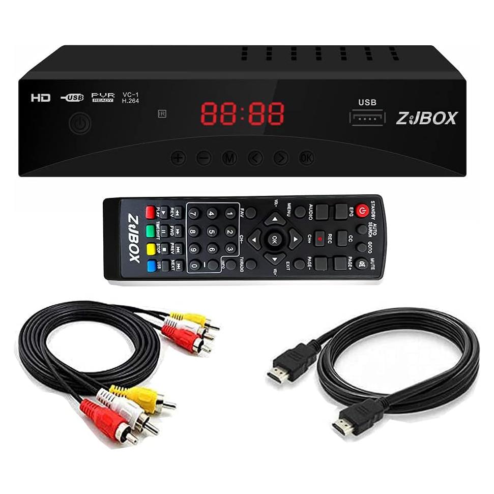 Caja Convertidora de TV Digital ZJBOX ATSC Full HD 1080p