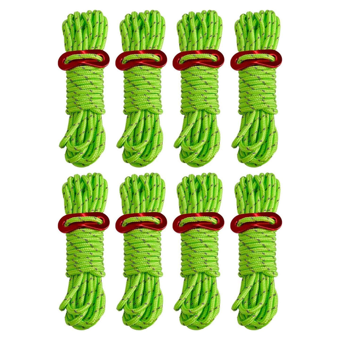 Cuerdas de Sujeción Reflectantes Takelablaze 4mm 8 Unidades