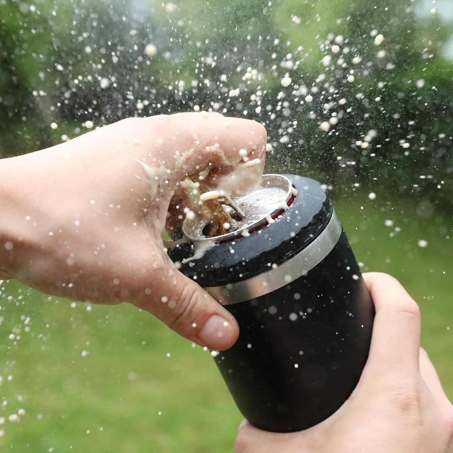 Enfriador de Latas 12 oz HAUSHOF Acero Inoxidable 4 en 1