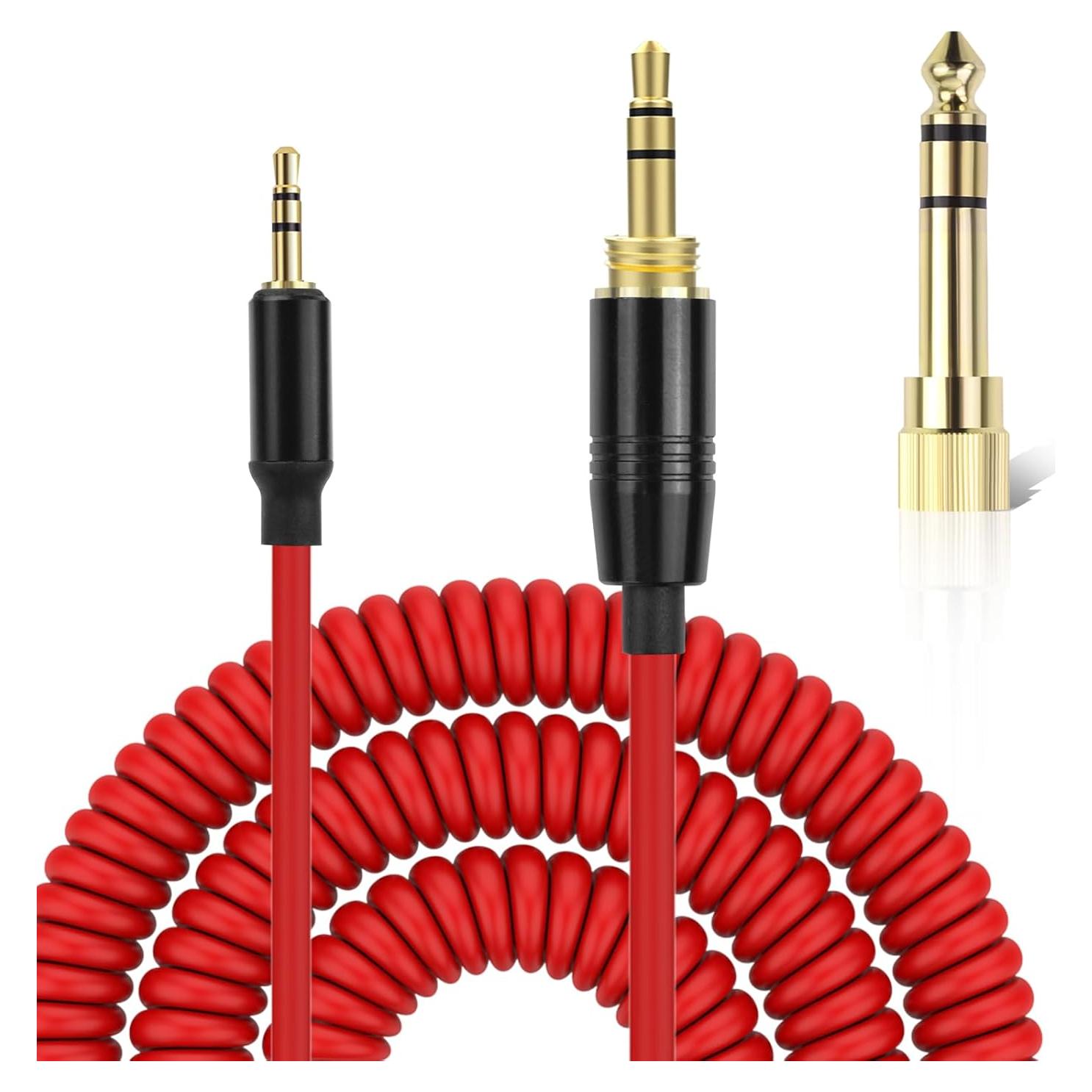 Cable de audio en espiral Hizsoaor 2.5mm a 3.5mm 1.22-4.27m
