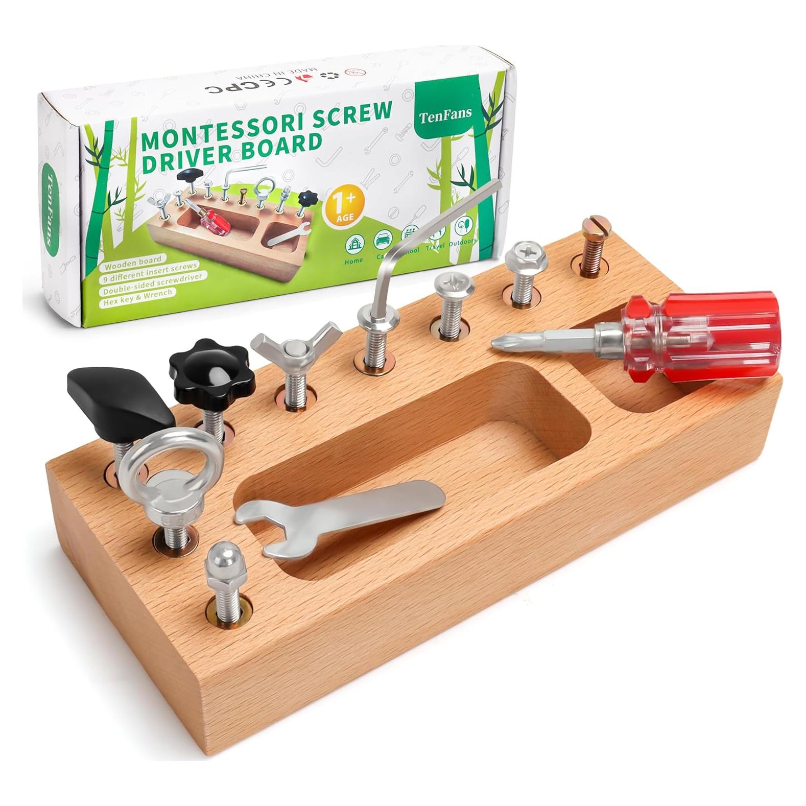 Tablero Ocupado Montessori TenFans 19.5x8.5 cm para Niños