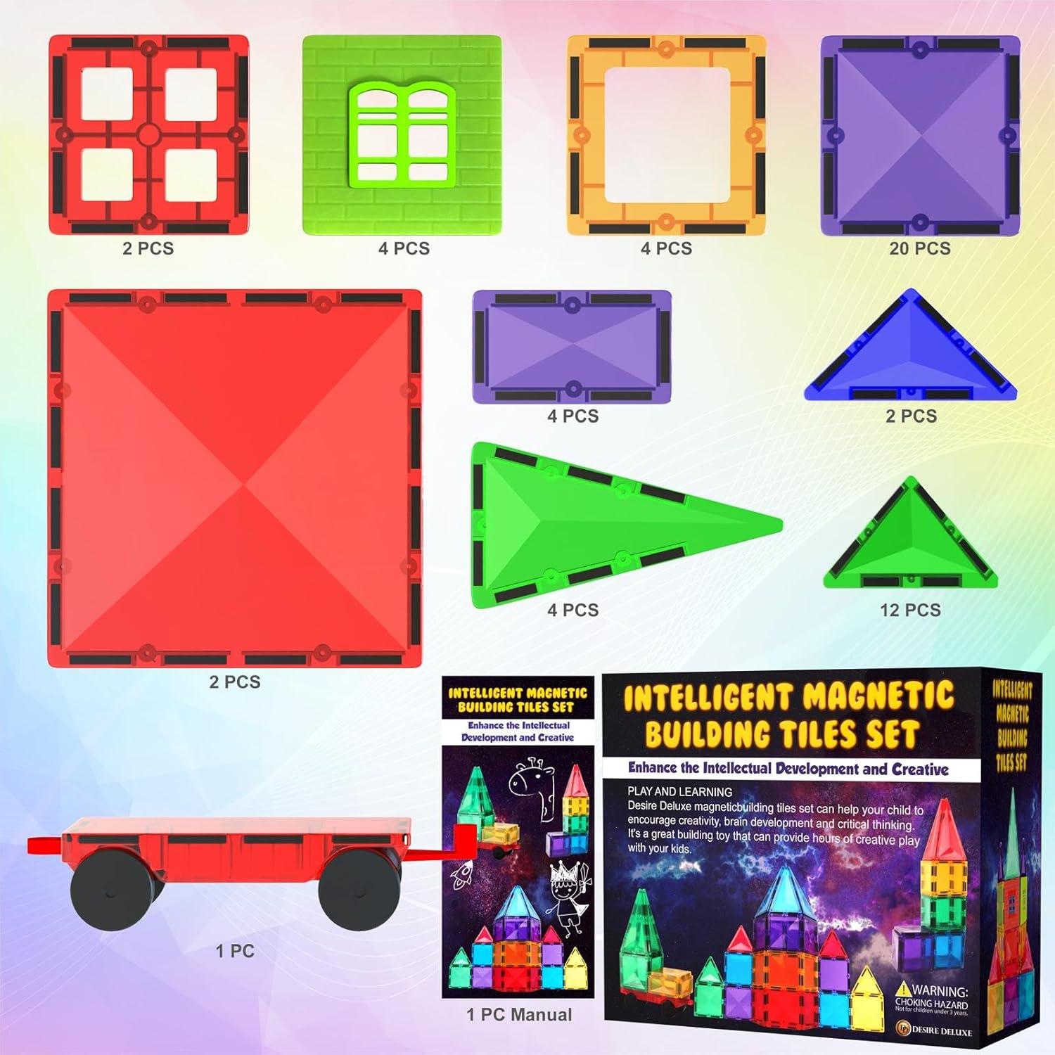 Bloques de Construcción Magnéticos Desire Deluxe 57 Piezas