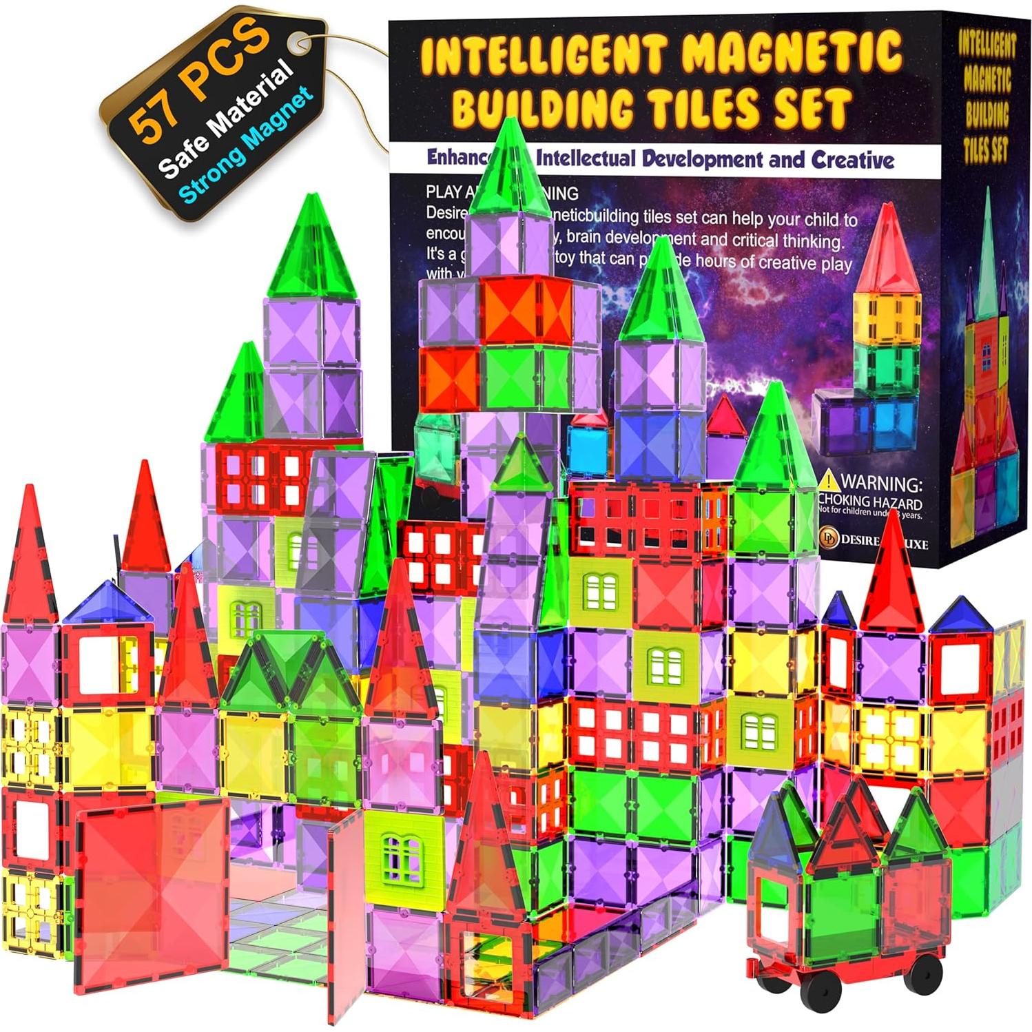 Bloques de Construcción Magnéticos Desire Deluxe 57 Piezas