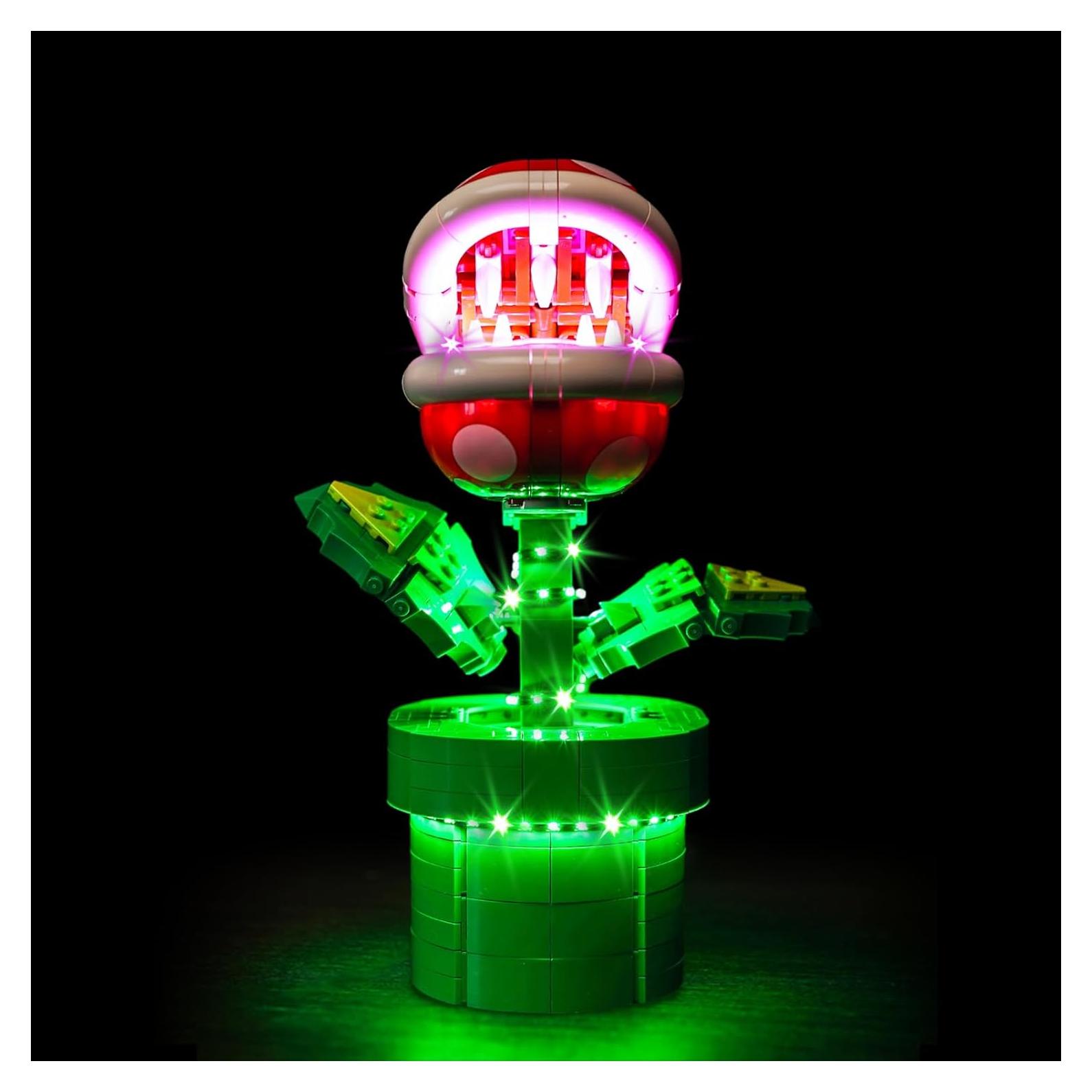 Kit de Luz LED LocoLee para Planta Piraña LEGO 71426