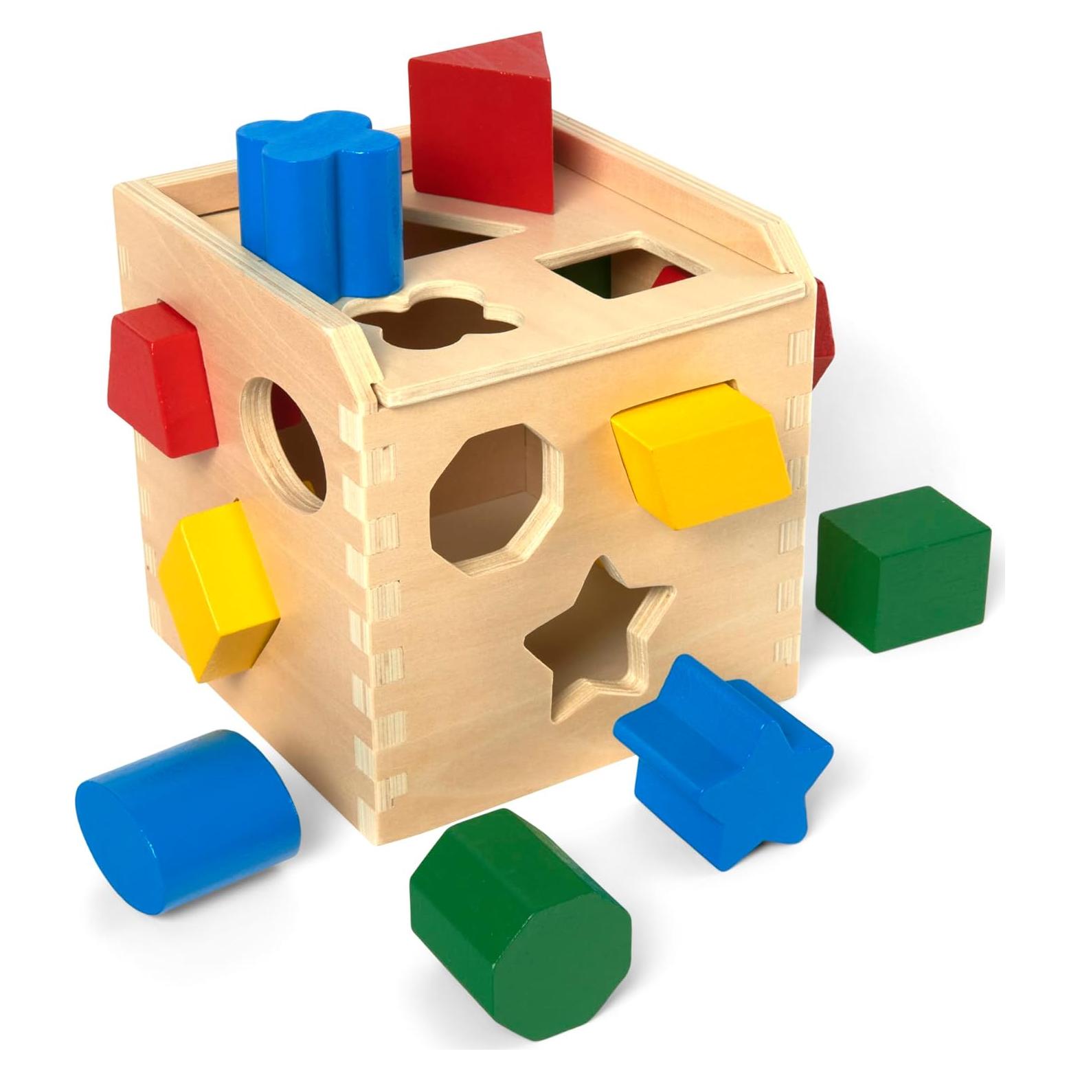 Cubo de Clasificación de Formas Melissa & Doug - Juguete de Madera