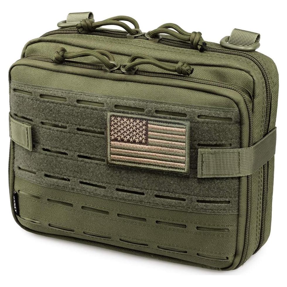 Bolsa Táctica Molle WYNEX Verde Militar 24.13x19.05 cm