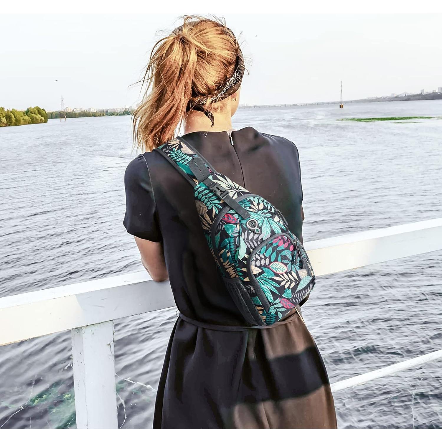 Mochila Sling G4Free Tn22b091e Antirrobo RFID 7L Azul