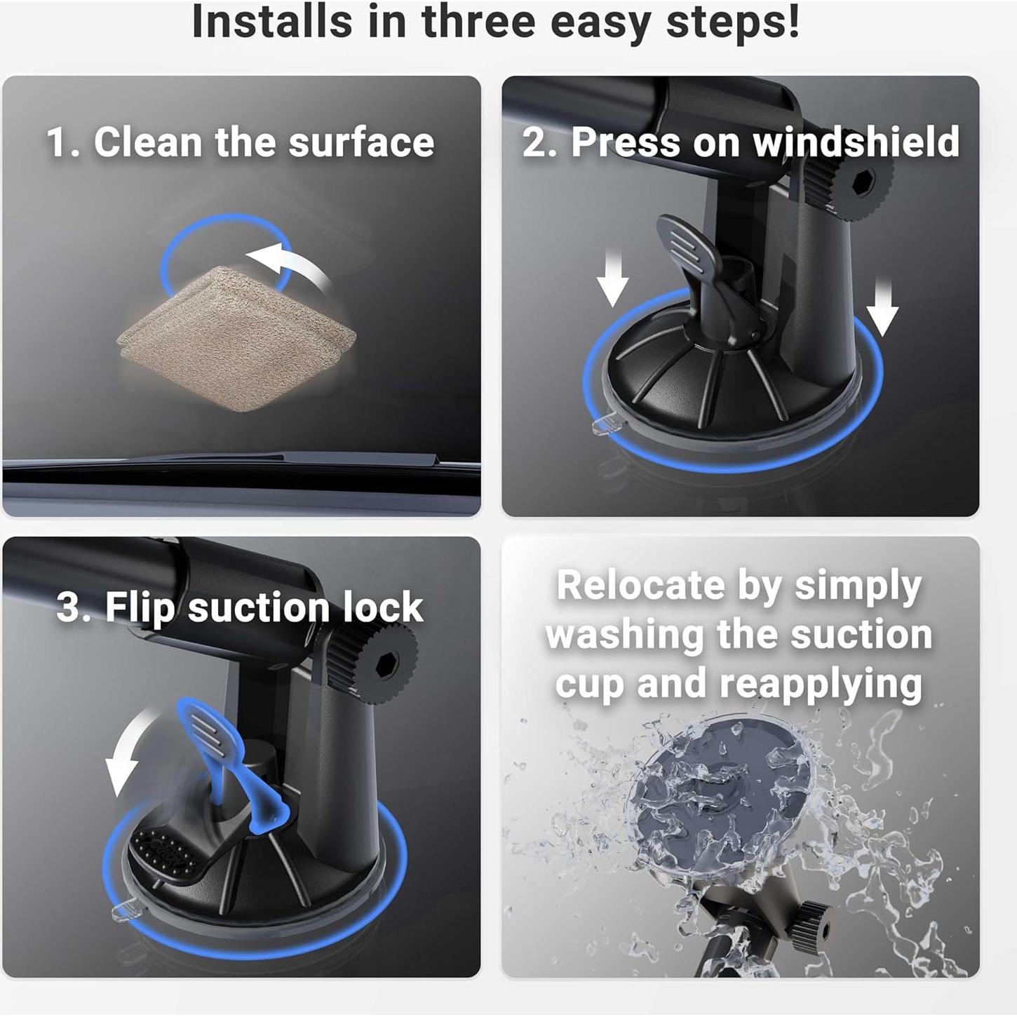 Soporte de Ventana con Ventosa ARKON para Tabletas 7" a 12"