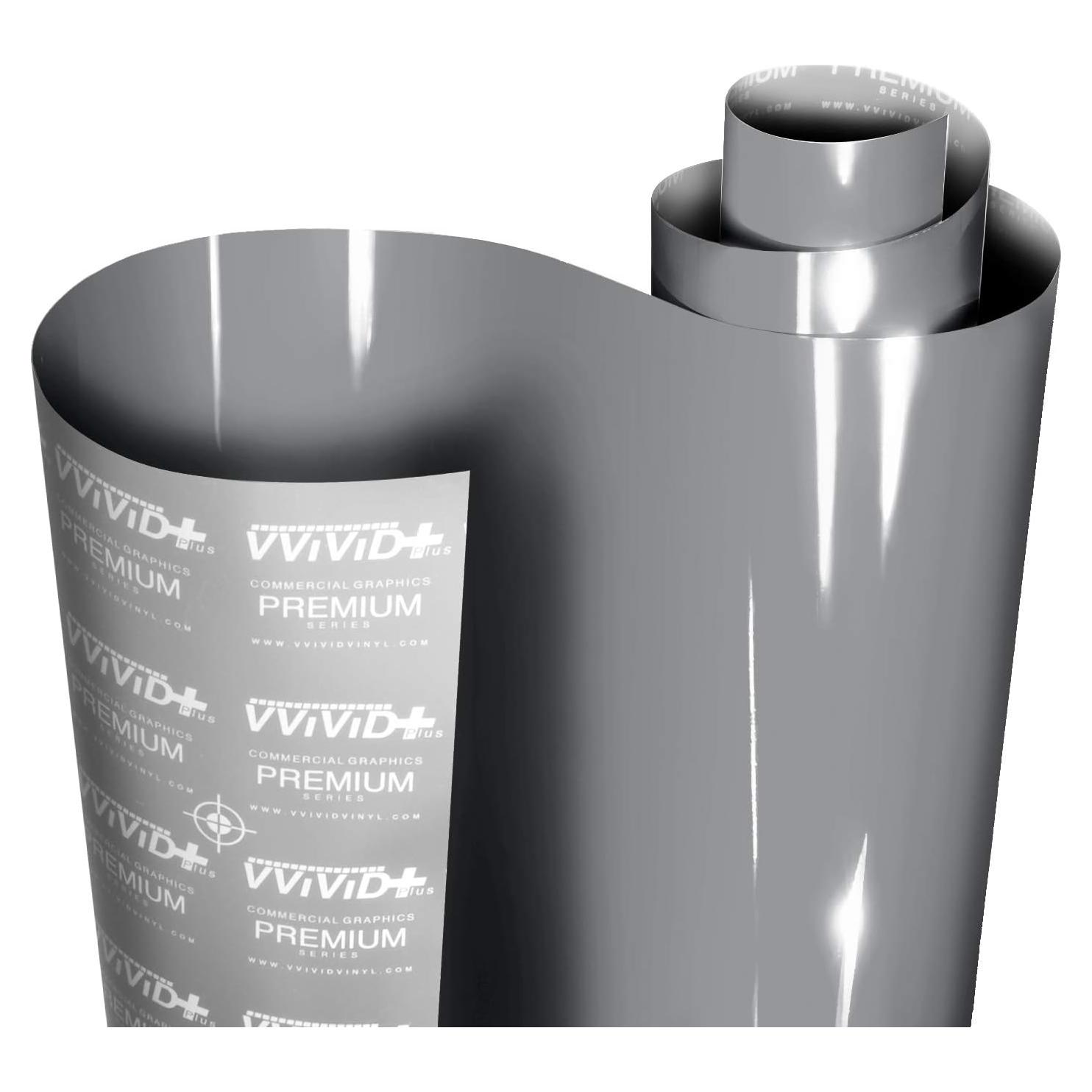 Vinilo Envoltura de Coche VViViD Ultra Gloss Gris 30.48x152.4cm