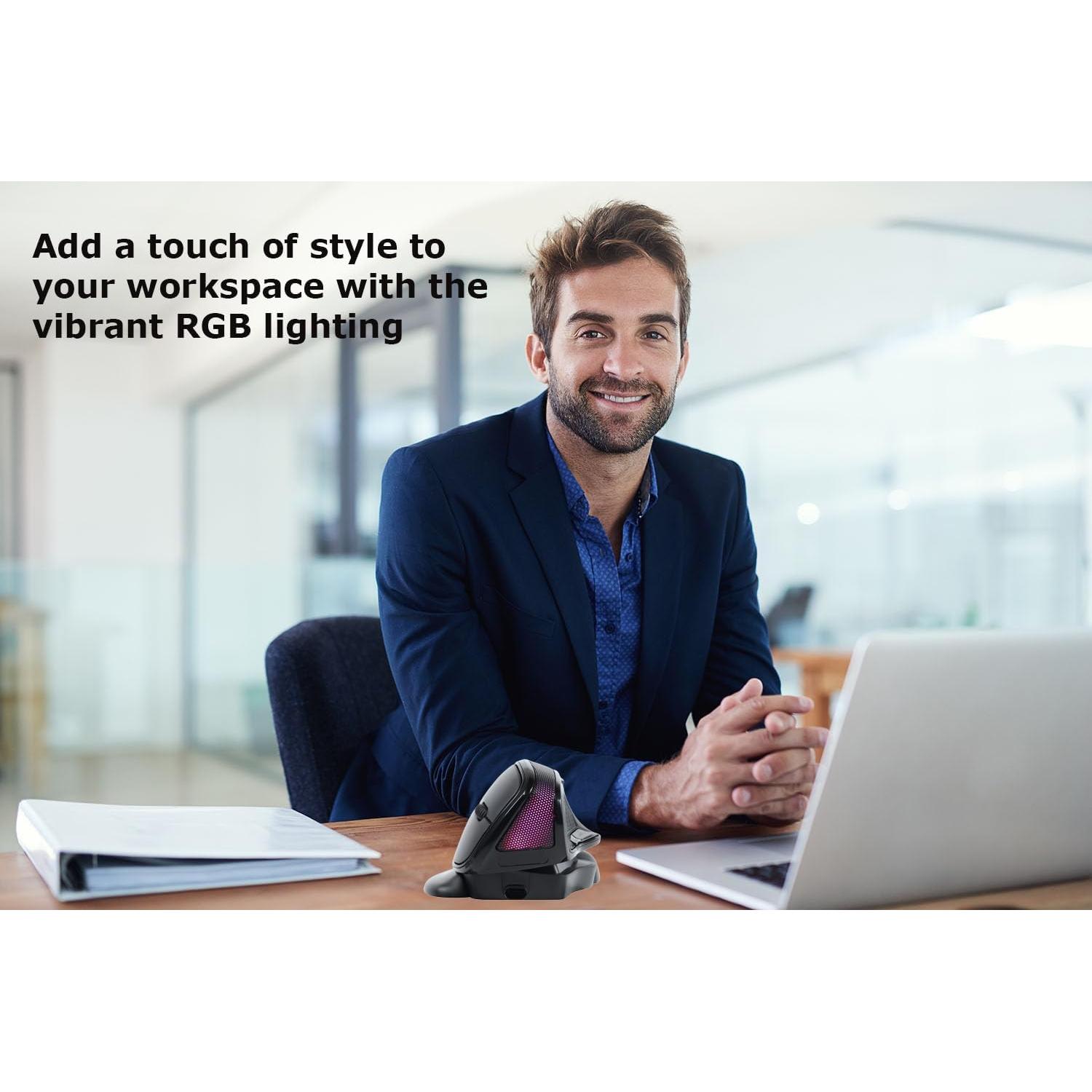 Ratón Inalámbrico Ergonómico Grande SHARE SUNSHINE 3600 DPI