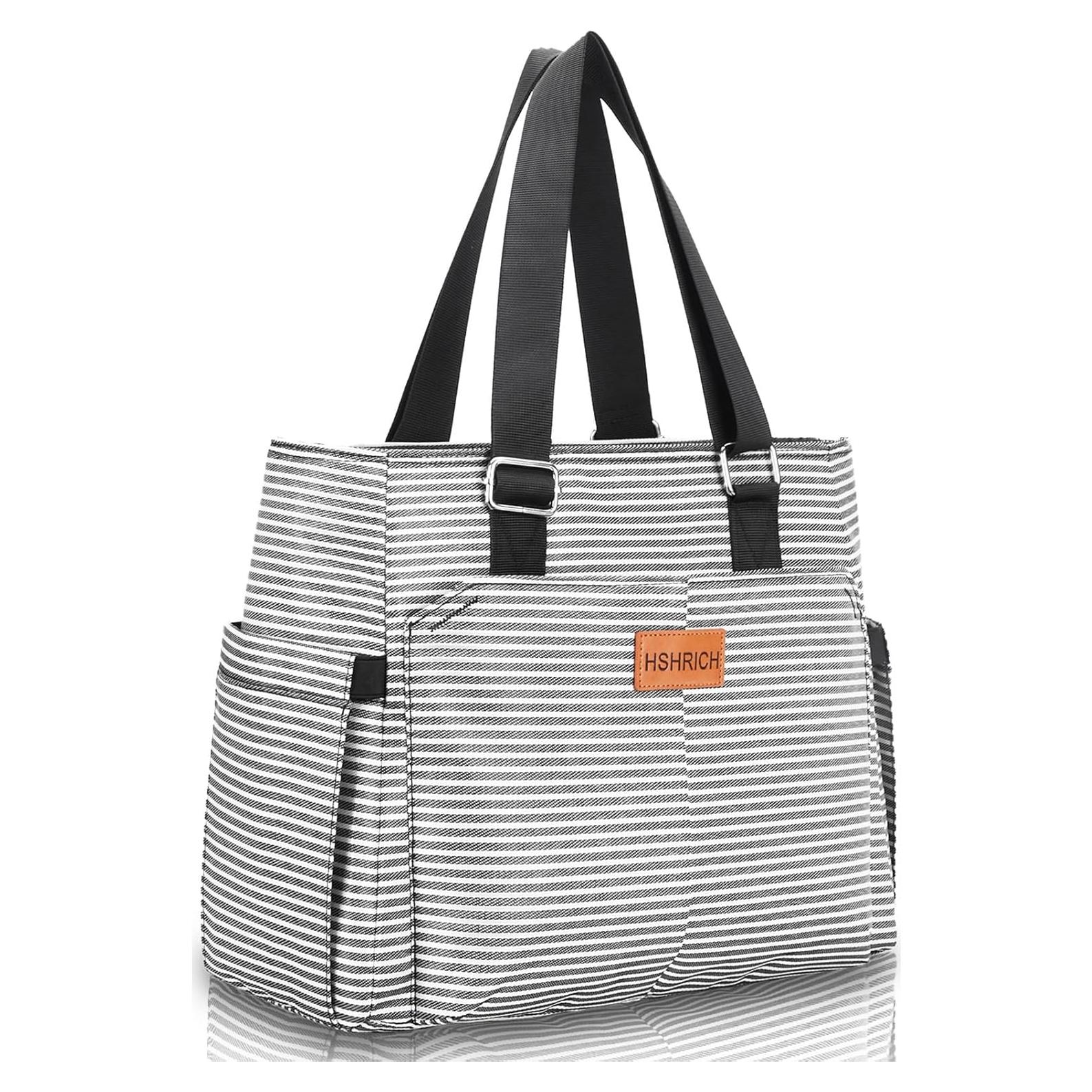 Bolsa de Almuerzo Aislada HSHRICH 12L Rayas para Adultos