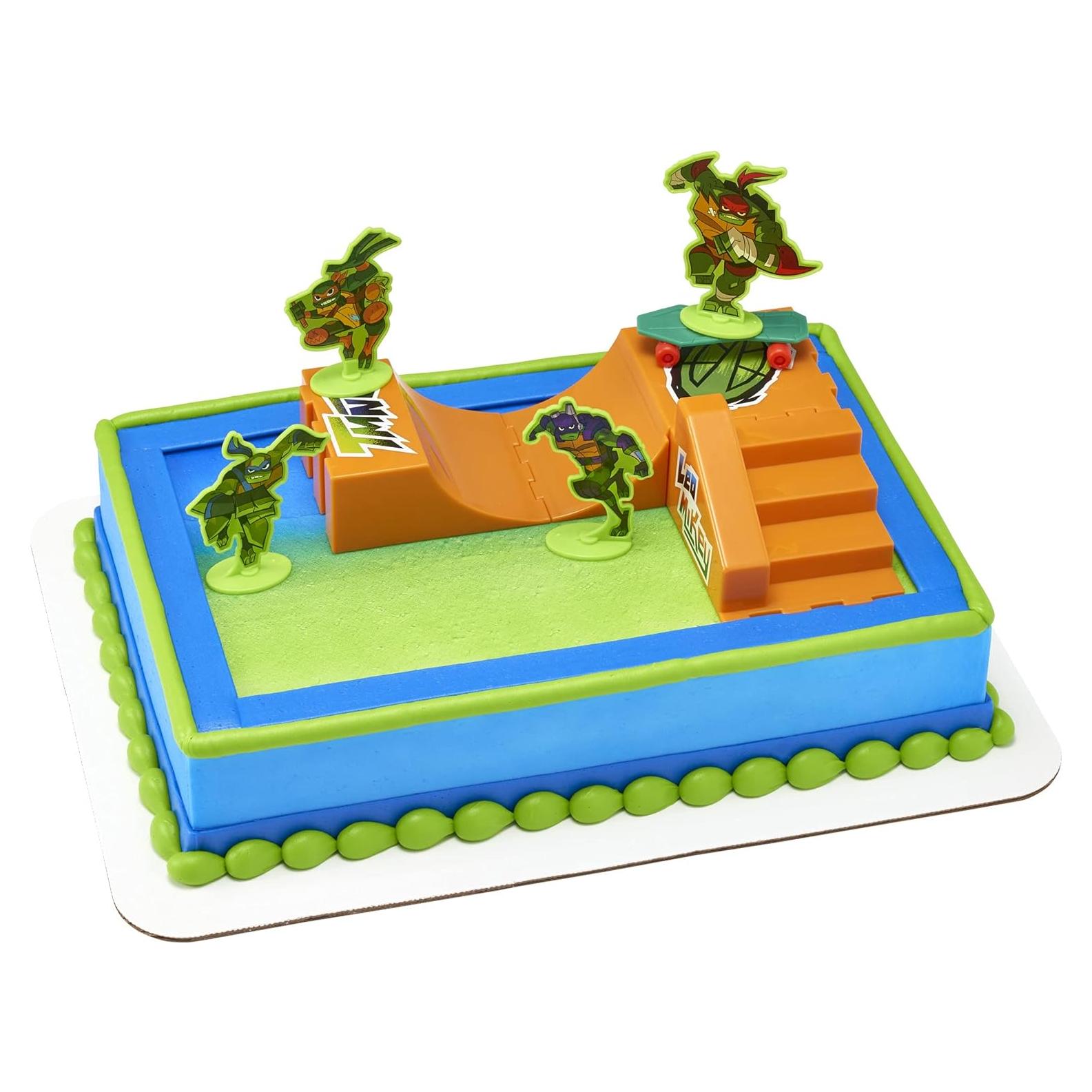 Adorno de Pastel DecoSet Tortugas Ninja TMNT-RISE UP! 6 Piezas