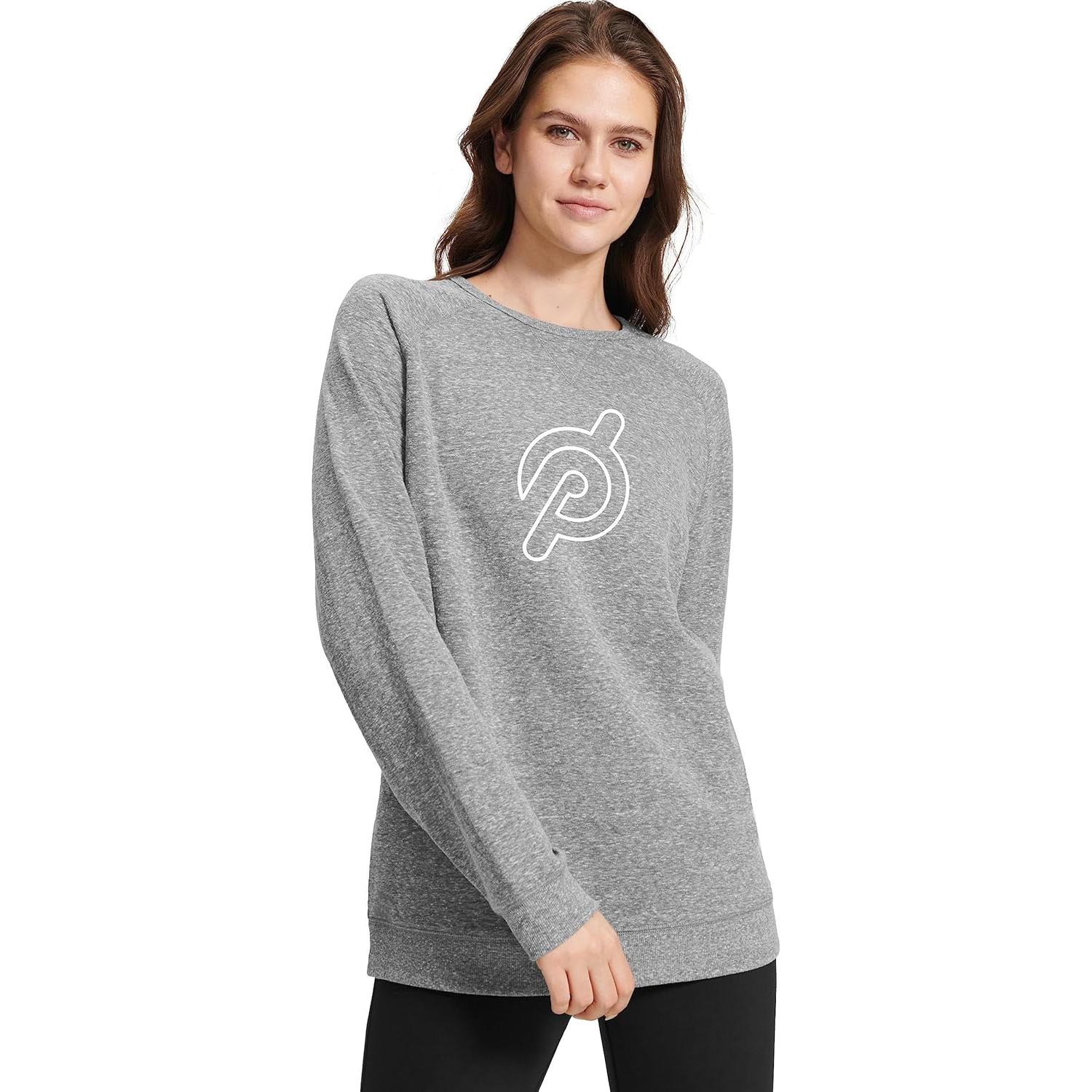 Sudadera Unisex Peloton de Forro Polar Gris Mediano