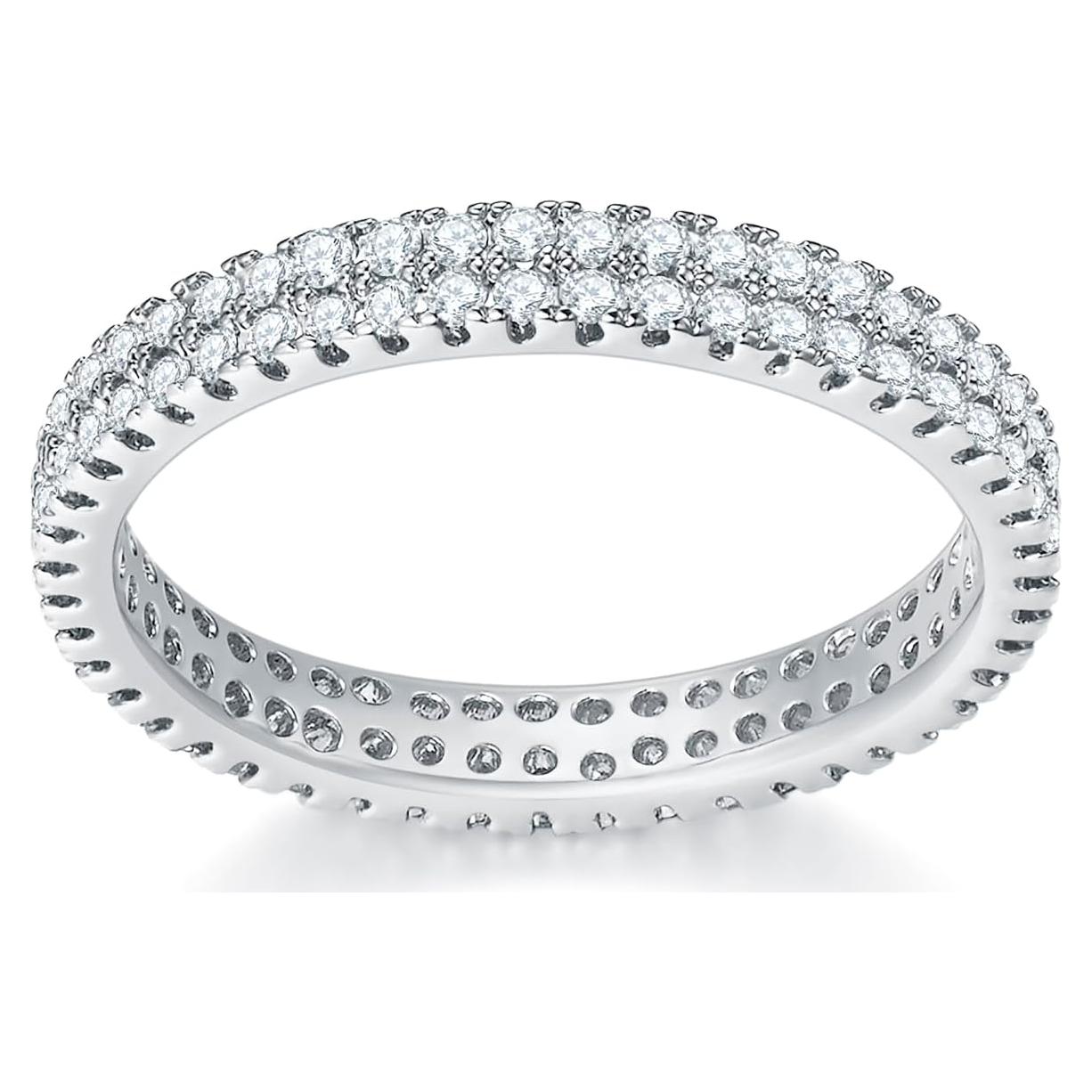 Anillo MINDDHA Baño de Oro 14K con Zirconia Cubica 2mm