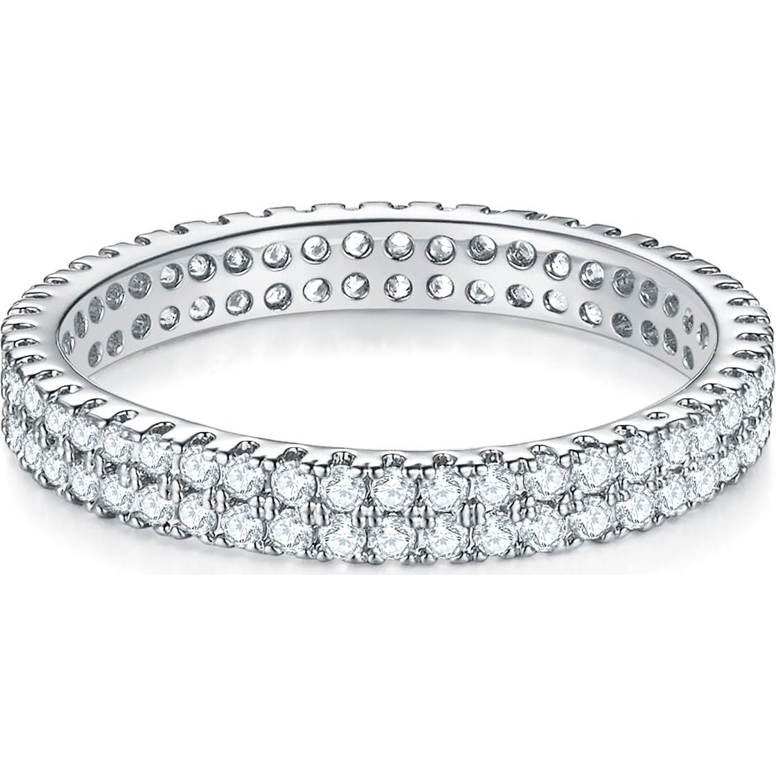 Anillo MINDDHA Baño de Oro 14K con Zirconia Cubica 2mm