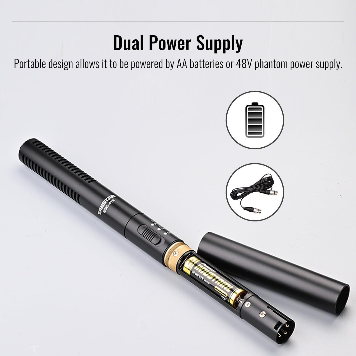 Micrófono de Condensador Shotgun TAKSTAR SGC-578 Profesional