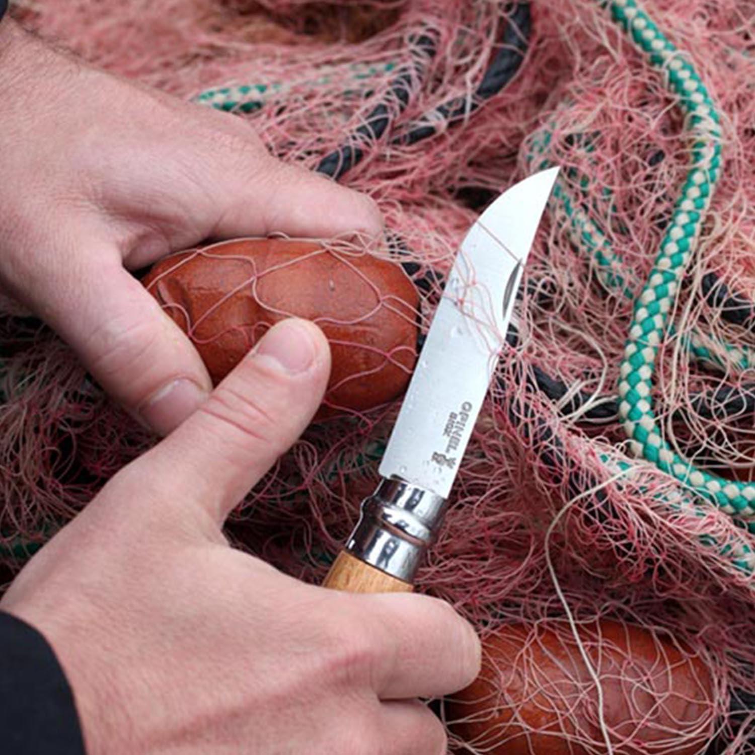 Cuchillo de bolsillo Opinel No. 07 INOX - Acero inoxidable 7.8 cm