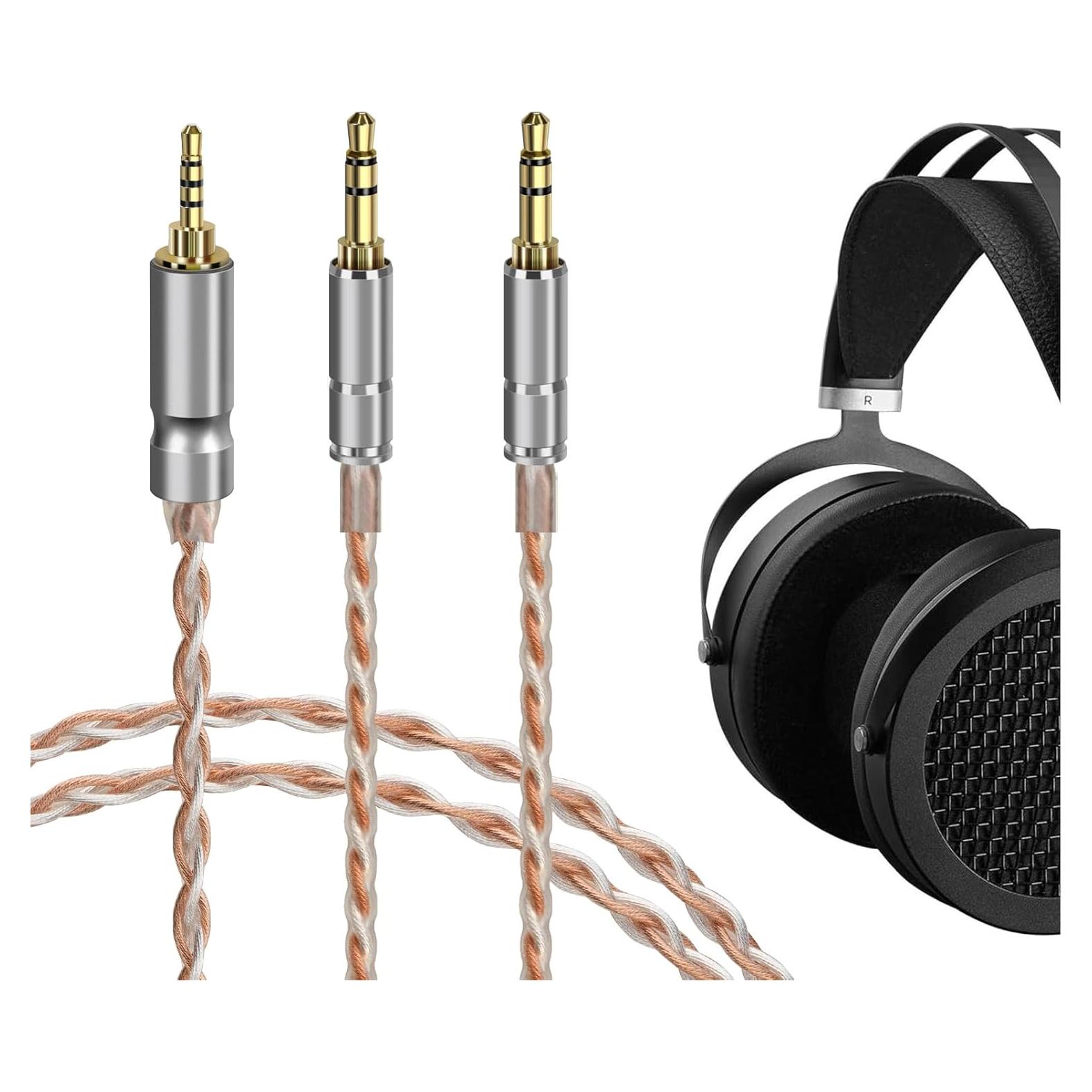 Cable de Audio Balanceado GEEKRIA 2.5mm a Doble 3.5mm 1.5m