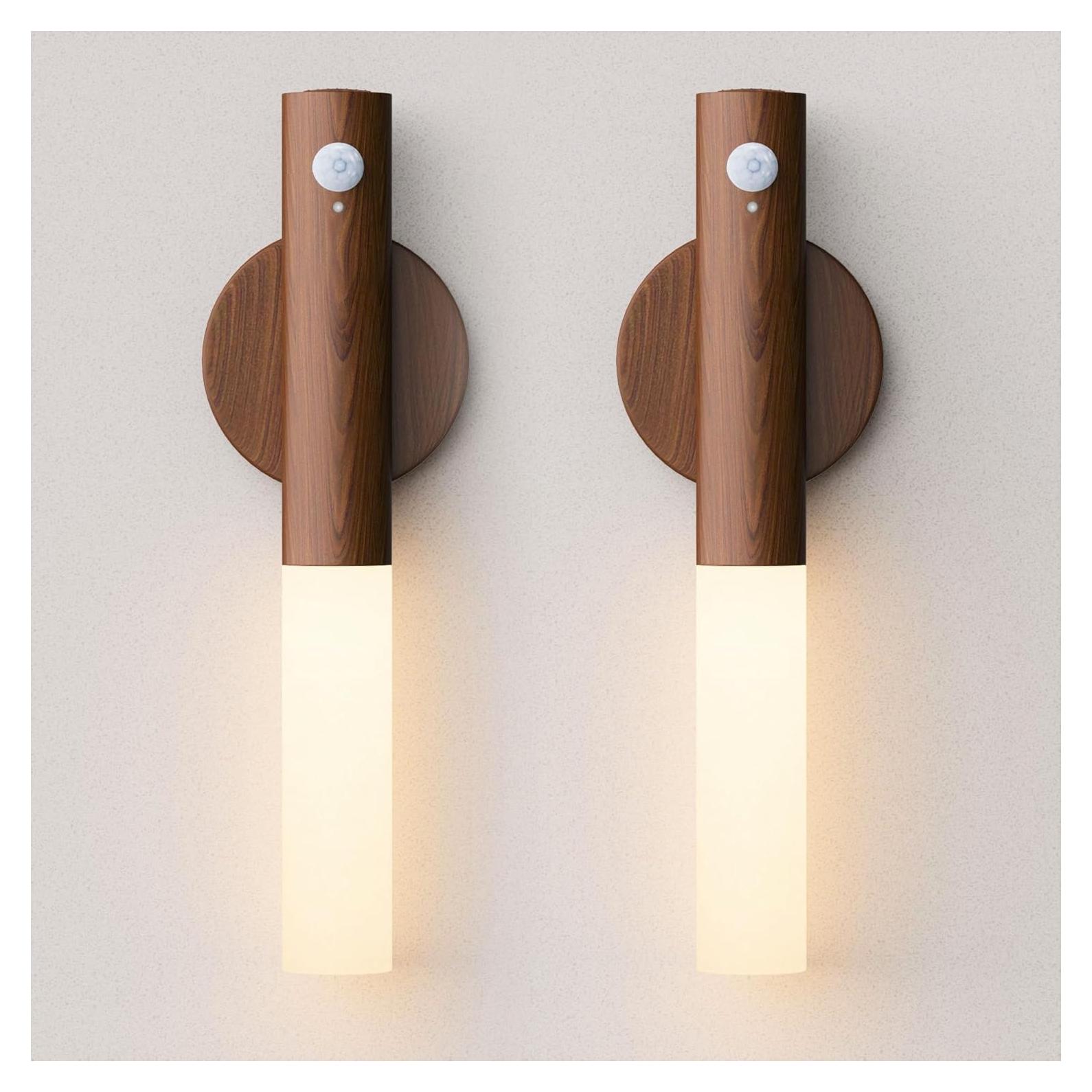 Luces Nocturnas Recargables con Sensor de Movimiento 2 Pack