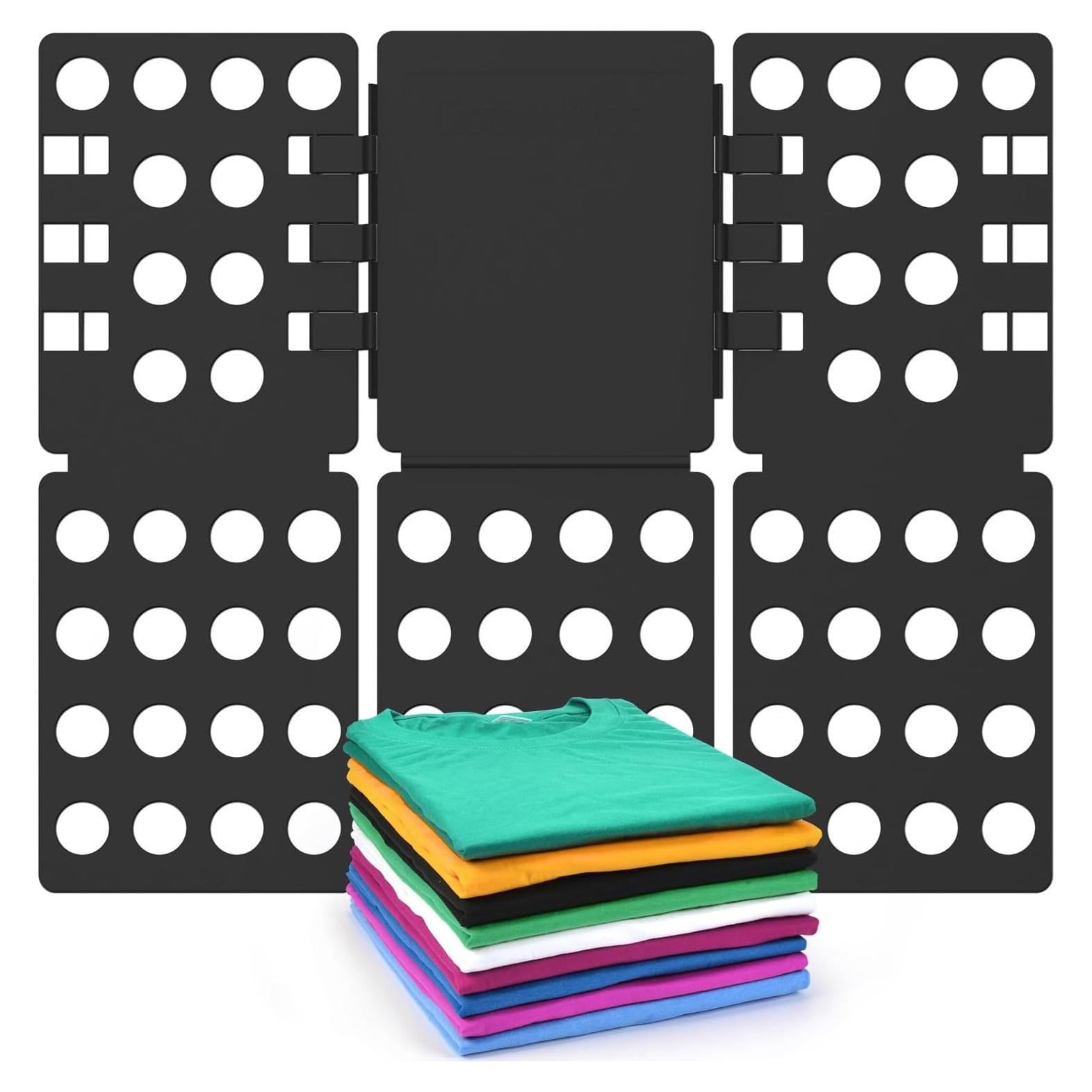 Tabla de Doblado de Camisetas BoxLegend Plástico Negro 26.5x21.5 cm