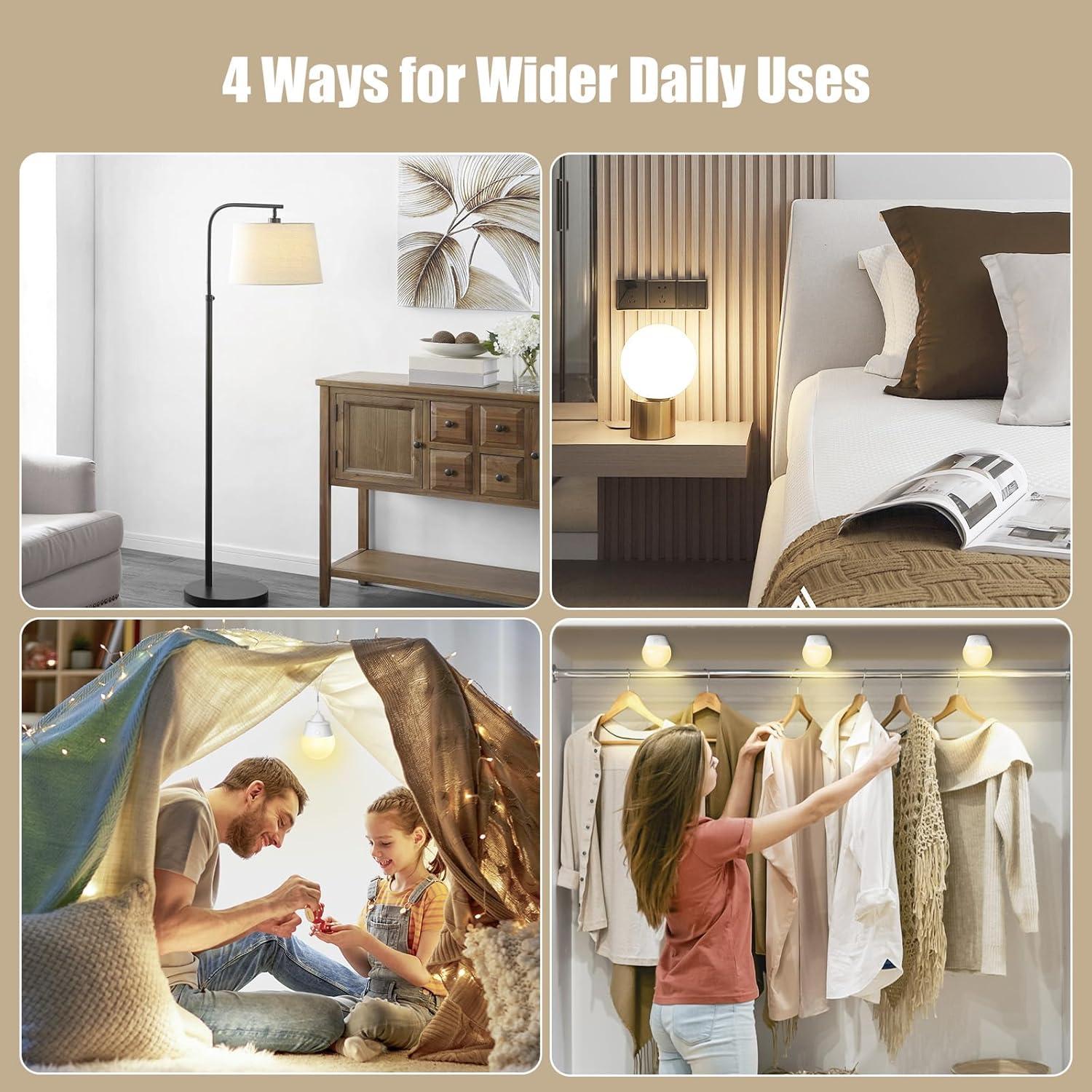 Bombilla LED Recargable E26 Brightown con Control Remoto 700LM