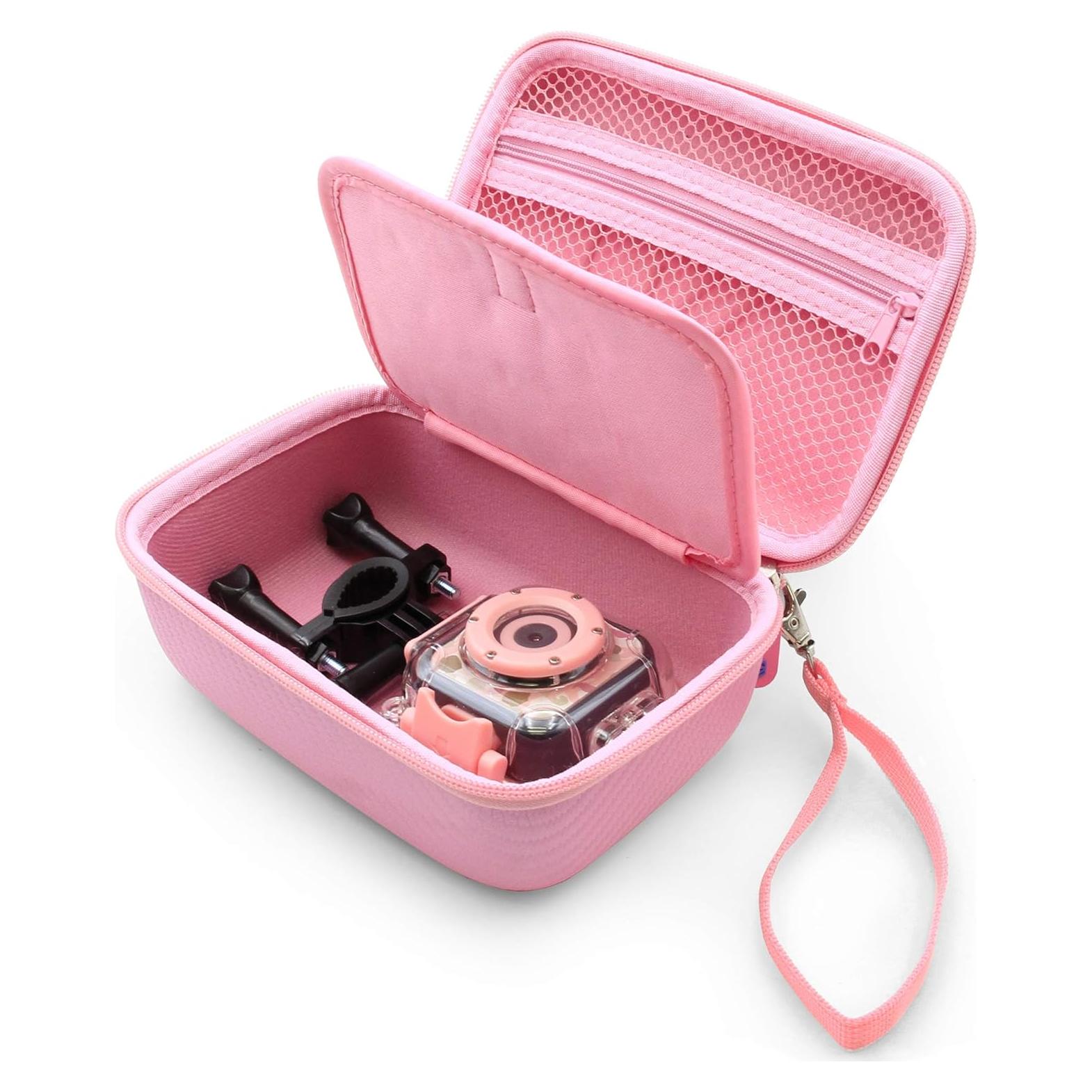 Funda de Viaje CASEMATIX para Cámara de Acción Rosa