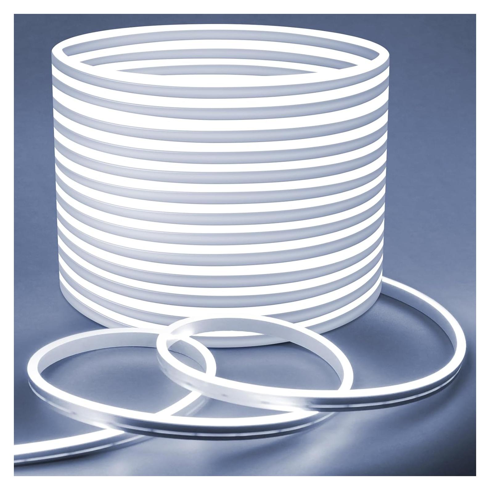 Tira LED Neón Lamomo 20M Blanco 6000K Impermeable DIY