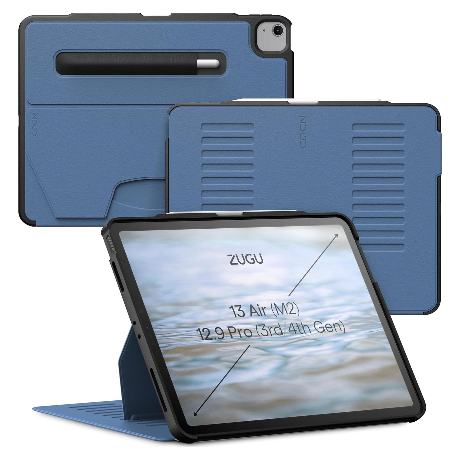 Funda ZUGU para iPad Air 13" M3/M2 Slim Azul Pizarra