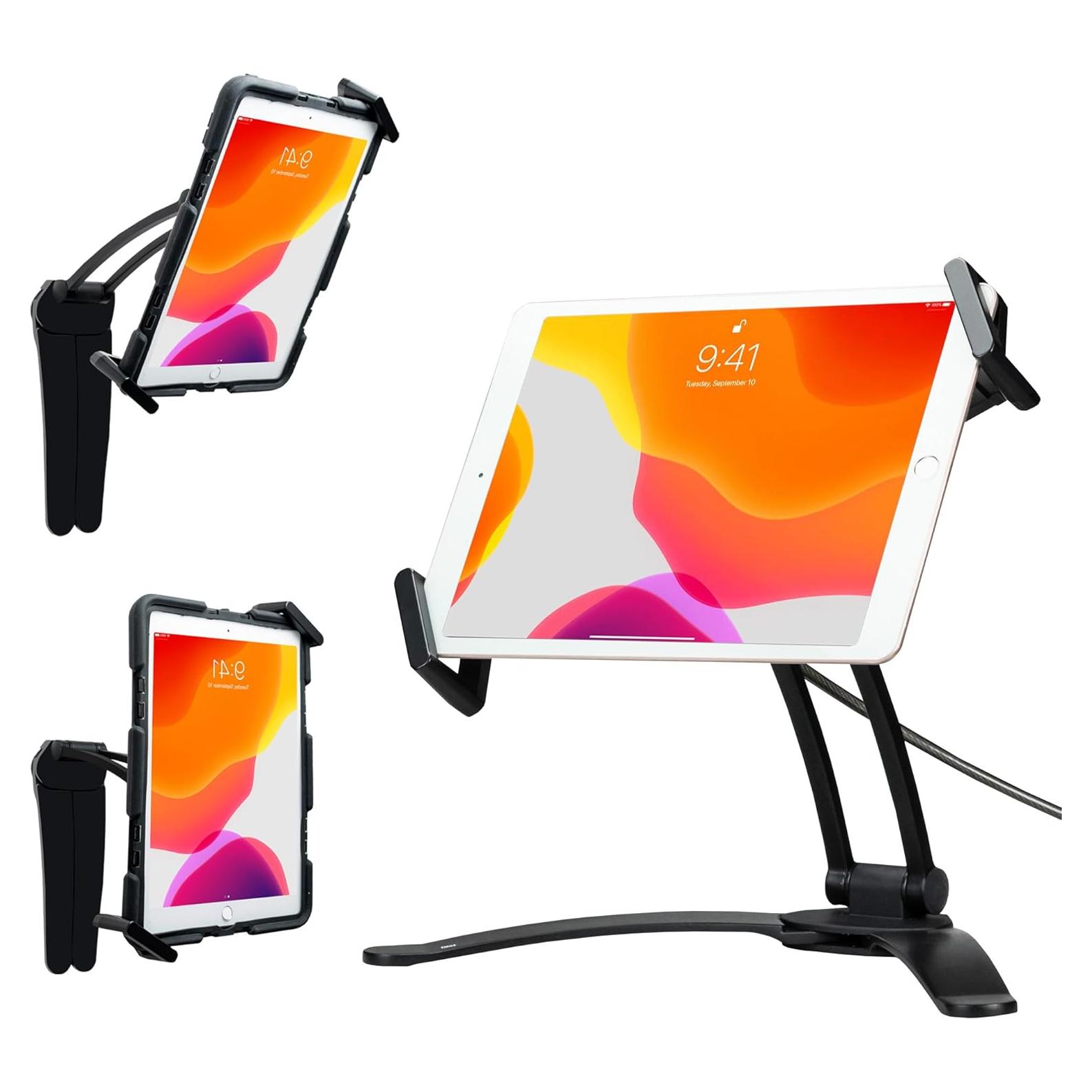 Soporte de Tableta CTA Digital Multi-Flex 2-en-1 Negro