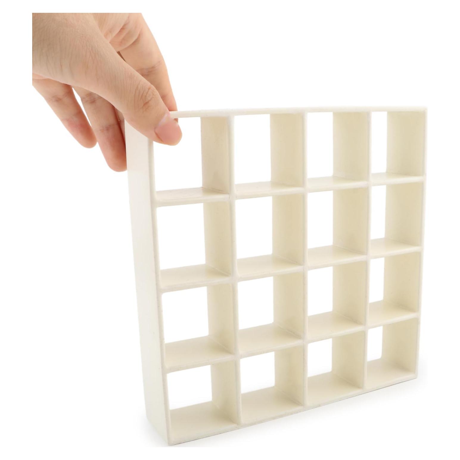 Estante de Almacenamiento Miniatura Cutemini Beige 16 Rejillas