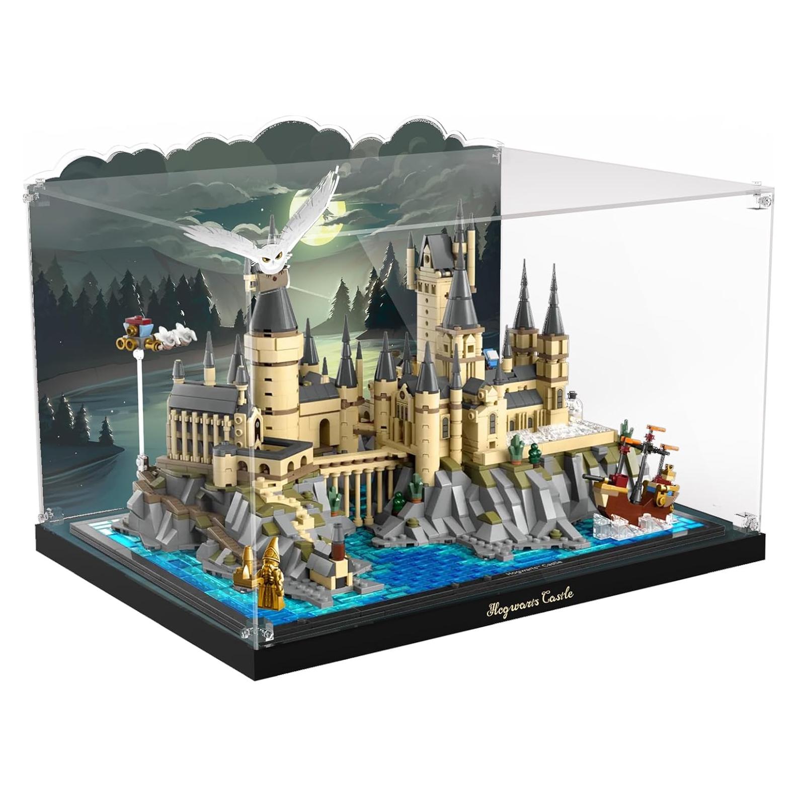 Caja de Exhibición Acrílica NAOCARD para Lego 76419 Hogwarts