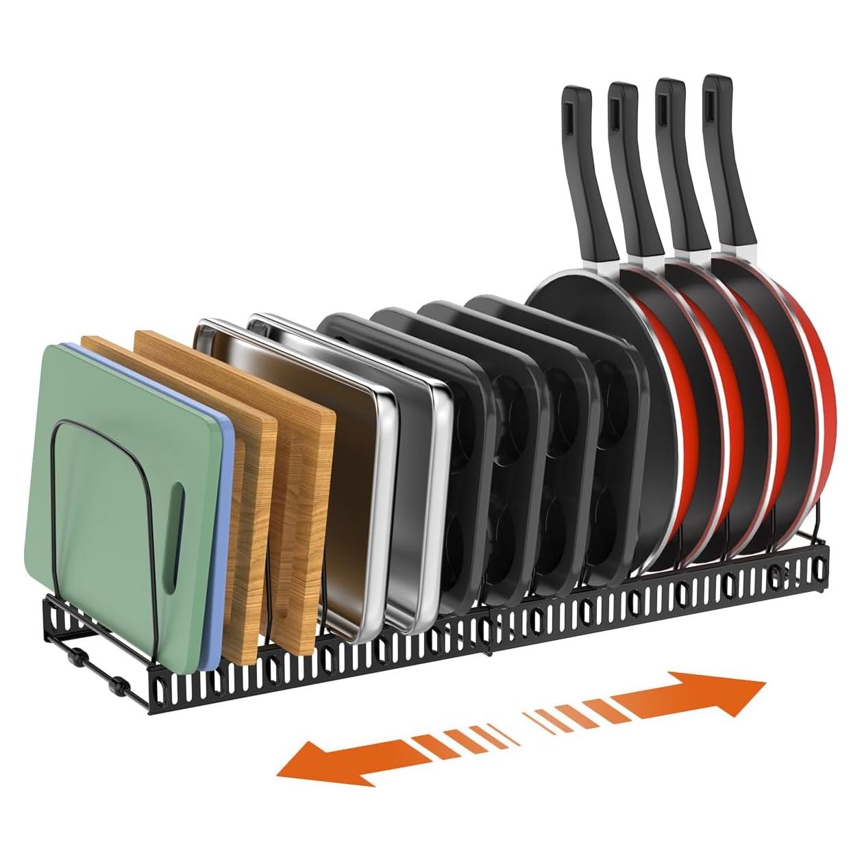 Organizador de Cocina Housolution Negro Expandible 14 Divisores