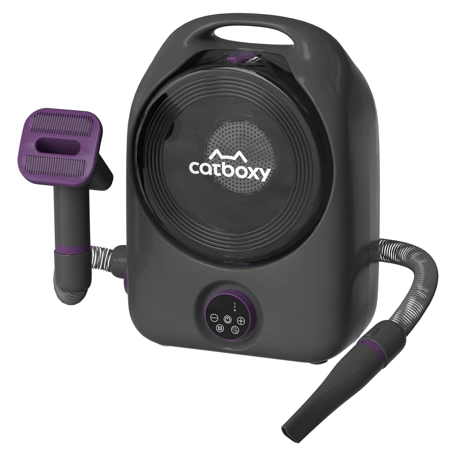 Aspiradora y Secador para Perros Catboxy 5 en 1 Púrpura